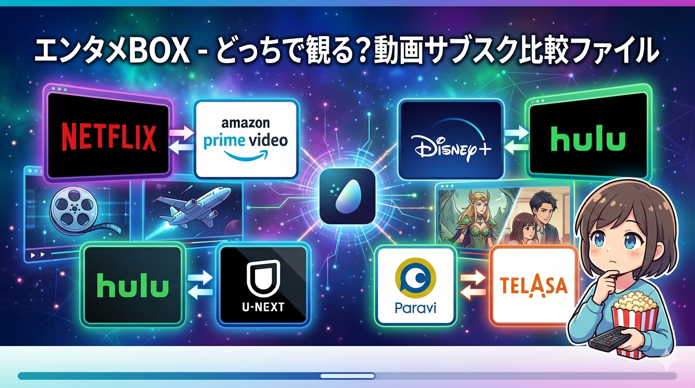 エンタメBOX - どっちで観る？動画サブスク比較ファイル