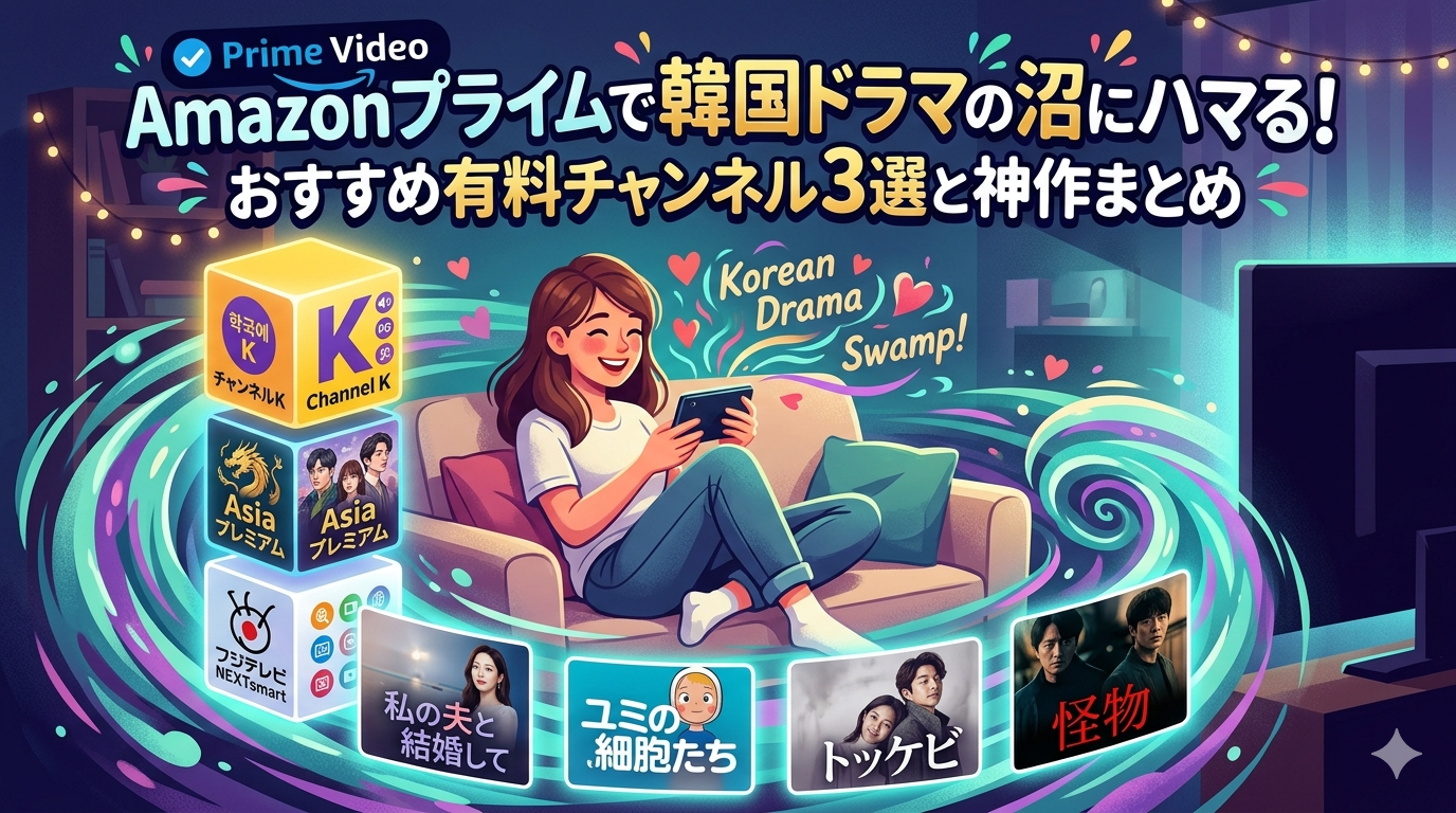 Amazonプライムで韓国ドラマの沼にハマる！おすすめ有料チャンネル3選と神作まとめ